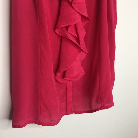 Silence + Noise - 100% Silk Pink Blouse - Medium - Picture 3 of 11